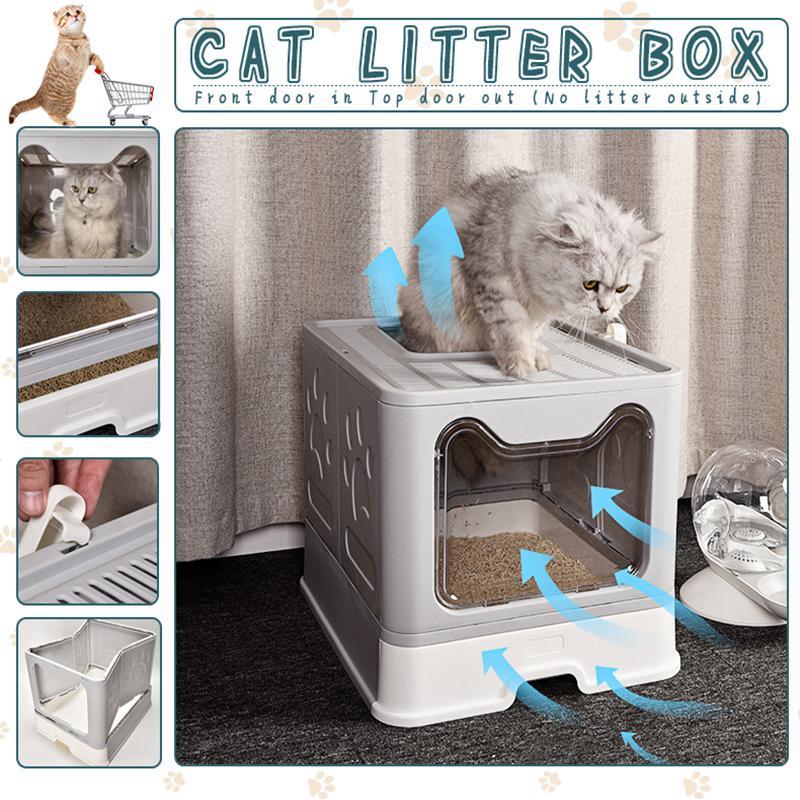 Hooded Enclosed Cat Litter Box