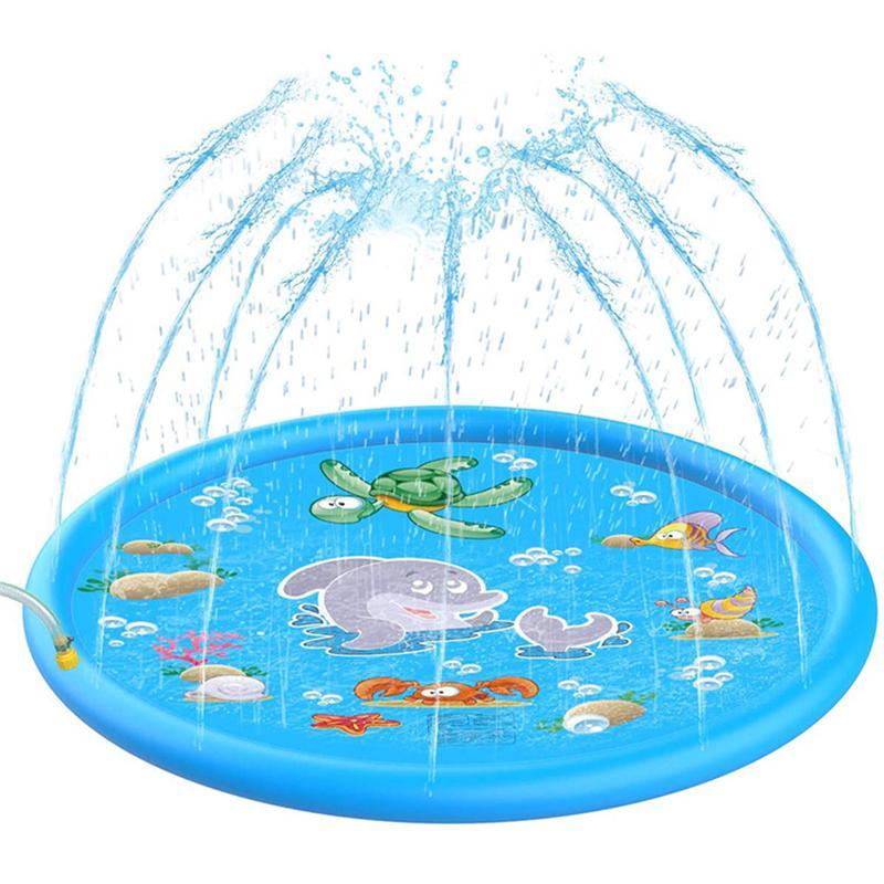 Pet-friendly Inflatable Sprinkler mat for summer fun