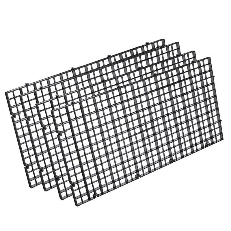 8Pcs Durable Fish Grid Dividers 30*15*0.6cm Black & White