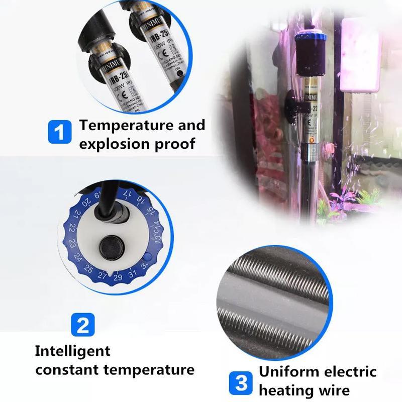 100W-500W Submersible Fish Tank Water Heater