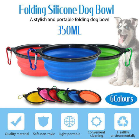 Collapsible Silicone Food Water Feeder