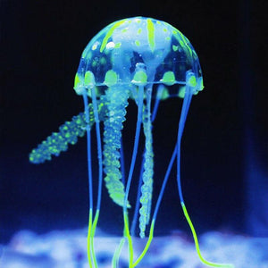 Glowing Jellyfish Ornament For Fish Tank 4 Colours