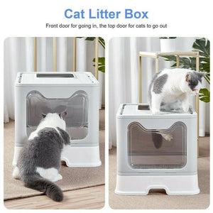 Hooded Enclosed Cat Litter Box