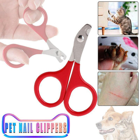 Pet Nail Clippers for cats, dogs, birds, and small animals – Stainless steel, ergonomic design.