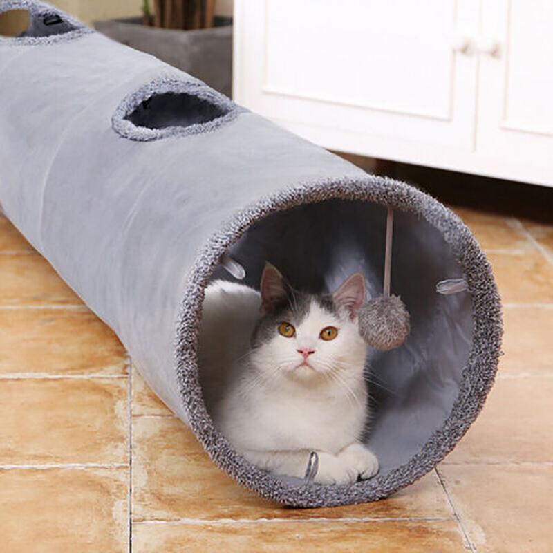 Interactive and Fun Cat Tunnel with Built-In Toy