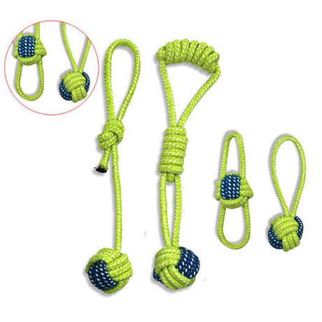 Durable and Fun 7-Piece Dog Rope Toy Set for Active Play