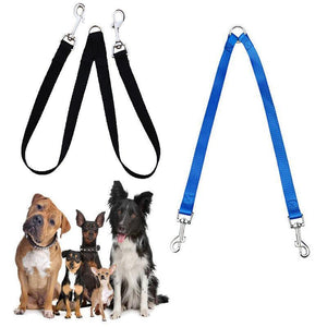 2-Way Double Dog Leash 3 Colours