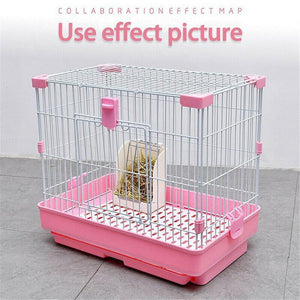 Corner plastic rabbit hay feeder for small animals