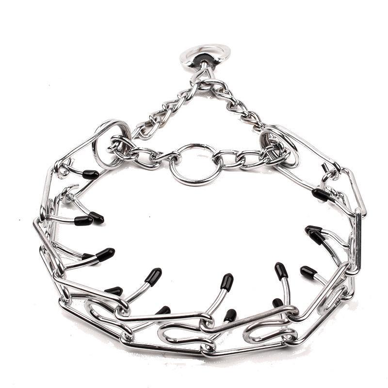 Adjustable Chain Dog Collar Metal Training Collar