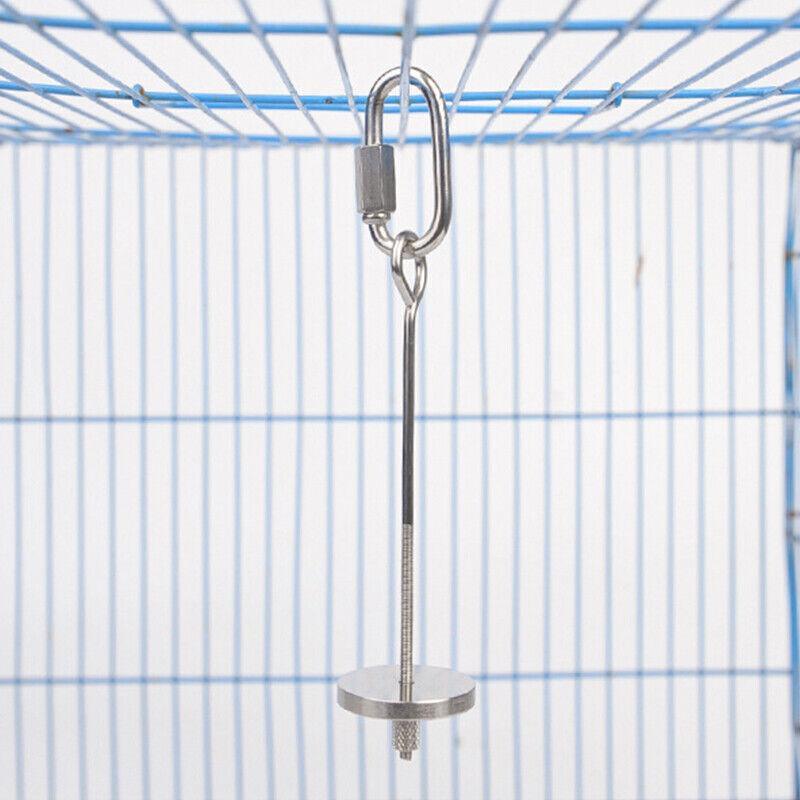 Stainless Steel Bird Parrot Cage Food Skewer Holder 14.5/23cm