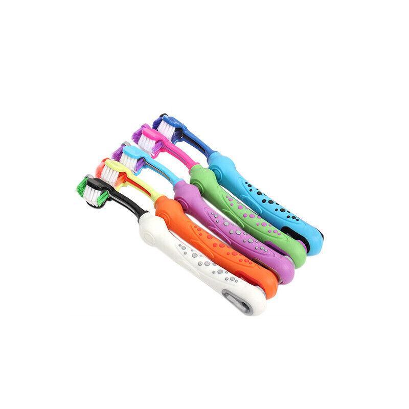 Three Sided Dog Toothbrush 5 Colours