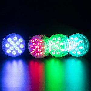 2/4pcs Submersible RGB LED Lights For Aquariums