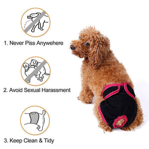 Comfortable and Reusable Dog Diapers for Female Dogs