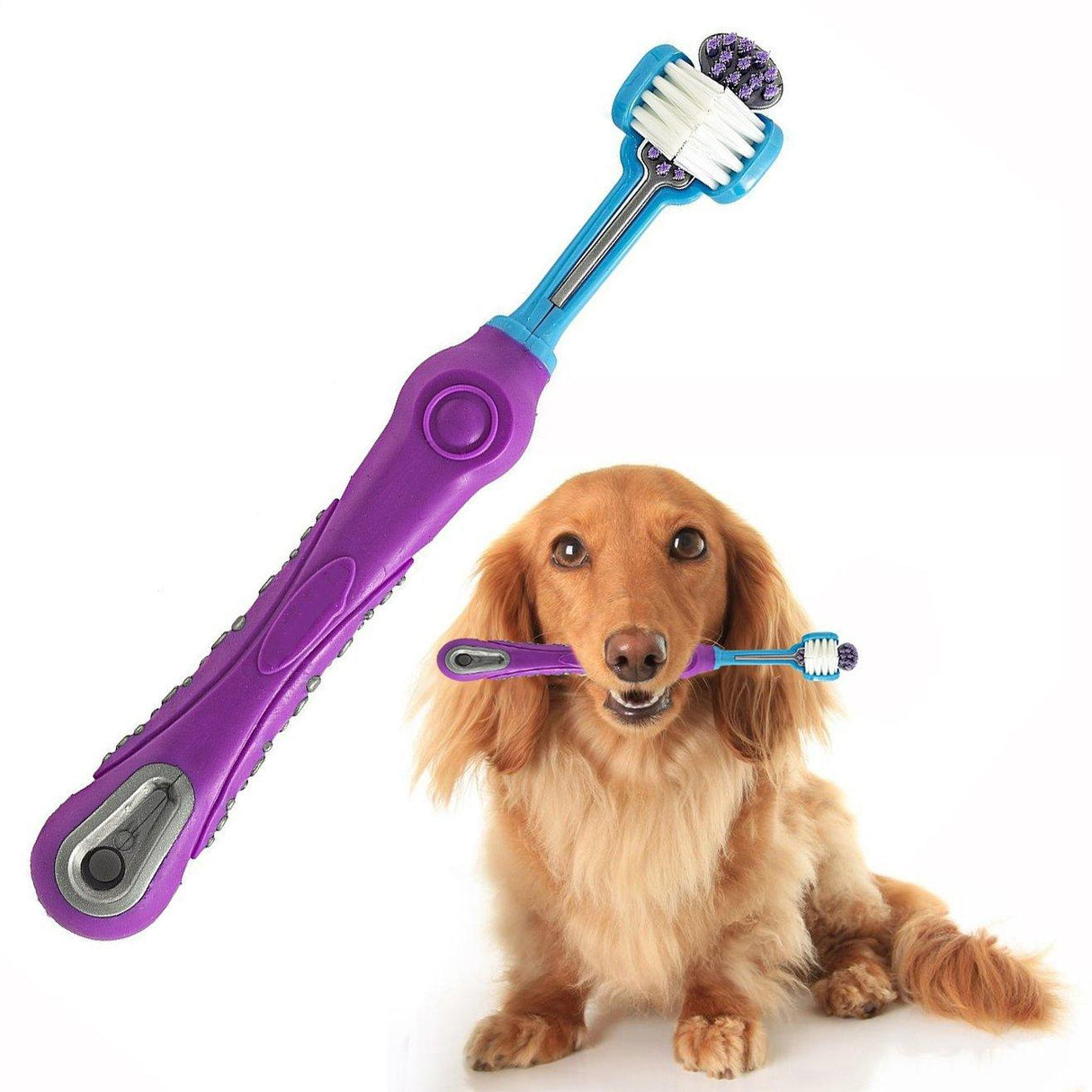 3-sided dog toothbrush