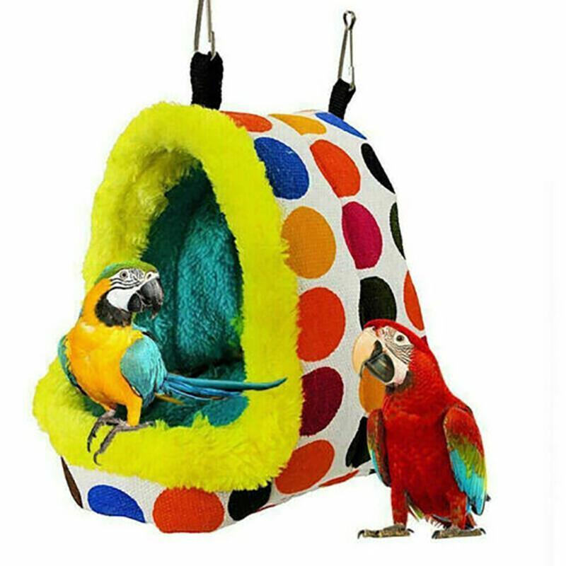 Colorful Bird Hammock providing a cozy resting place for pet birds