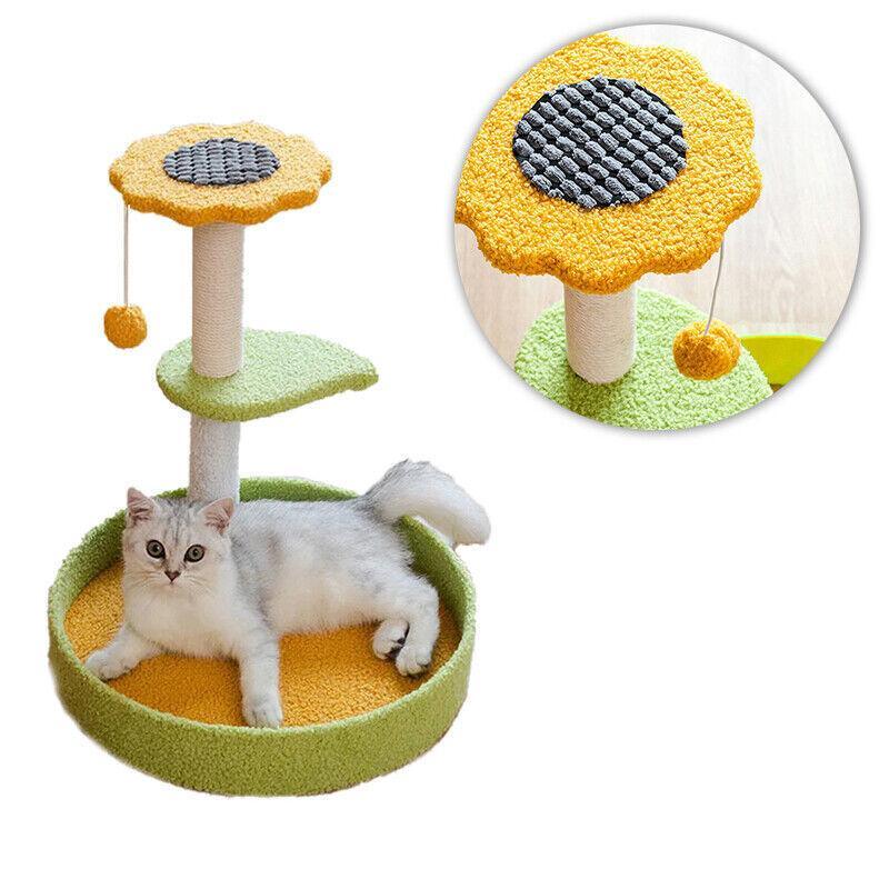 Cat Tree with Scratching Cat Post and Lounging Areas