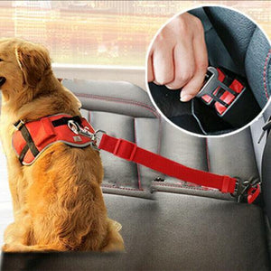 2x Adjustable Dog Seat Belt For Car 5 Colours