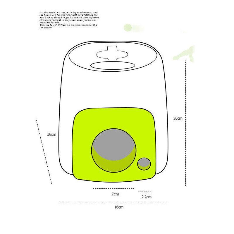 Interactive Dog Ball Launcher with Treat Dispenser