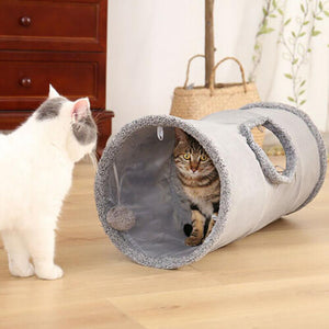 Interactive and Fun Cat Tunnel with Built-In Toy