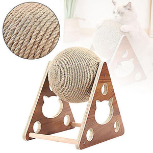 High-quality cat scratching post with natural sisal ballHigh-quality cat scratching post with natural sisal ball