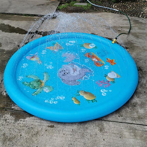 Pet-friendly Inflatable Sprinkler mat for summer fun