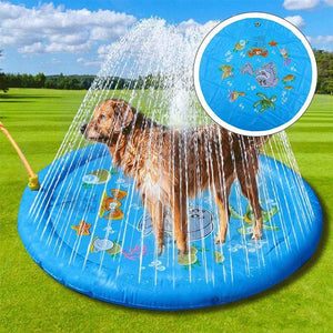 Pet-friendly Inflatable Sprinkler mat for summer fun