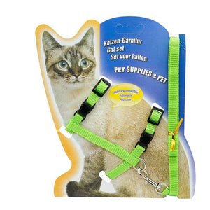 Adjustable Nylon Pet Cat Harnesses 6 Colours