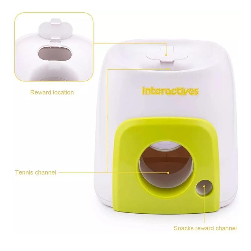 Interactive Dog Ball Launcher with Treat Dispenser