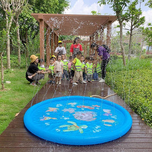 Pet-friendly Inflatable Sprinkler mat for summer fun