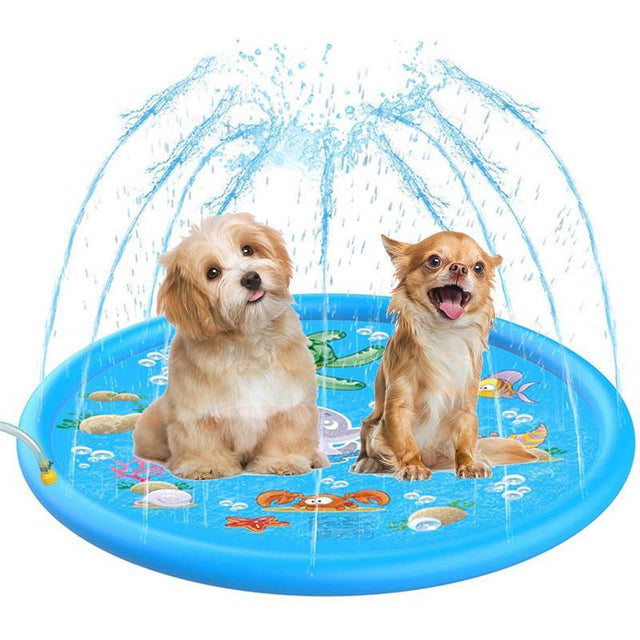 Pet-friendly Inflatable Sprinkler mat for summer fun