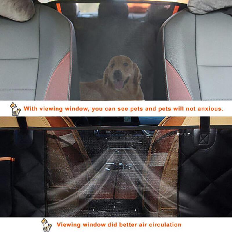 Premium waterproof Dog Seat Covers protecting a car's back seat