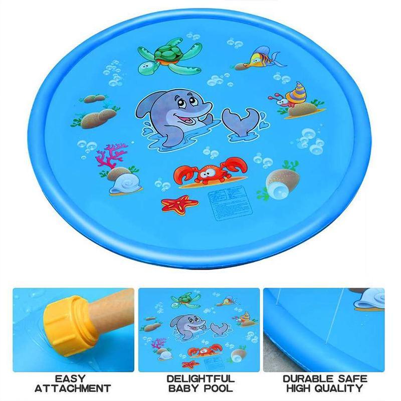 Pet-friendly Inflatable Sprinkler mat for summer fun