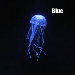 Glowing Jellyfish Ornament For Fish Tank 4 Colours