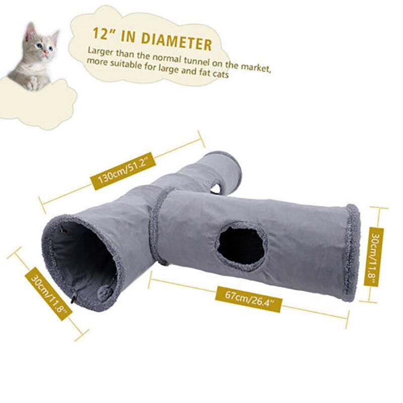 Interactive and Fun Cat Tunnel with Built-In Toy