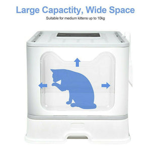 Hooded Enclosed Cat Litter Box