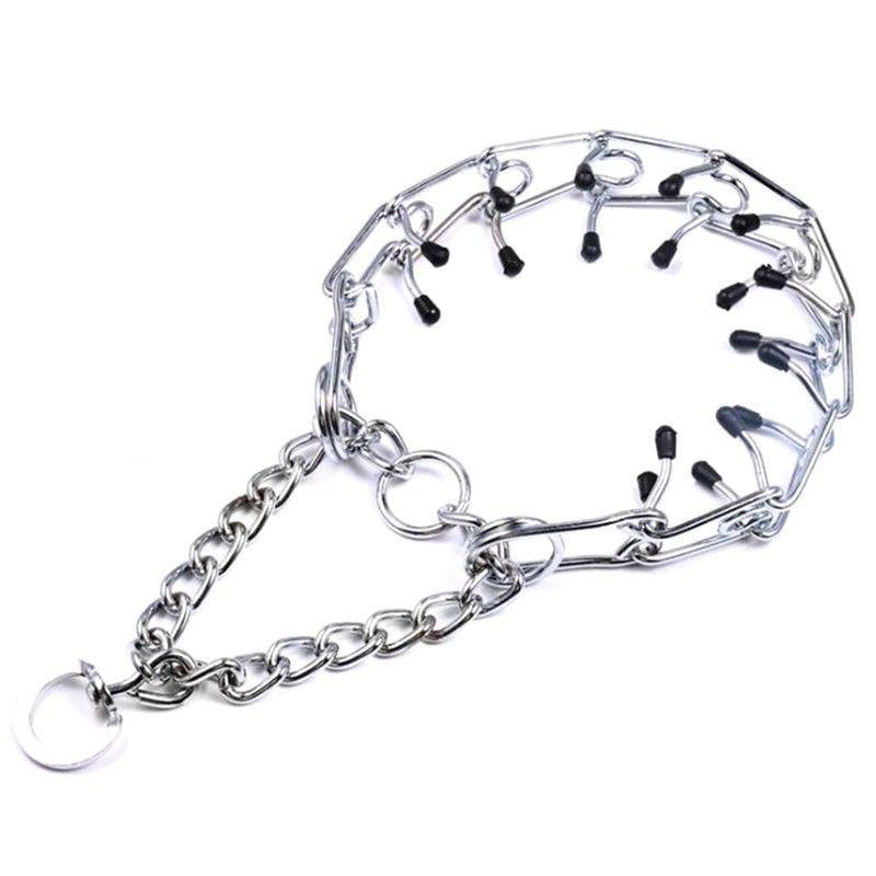 Adjustable Metal Chain Dog Training Collar S-XL