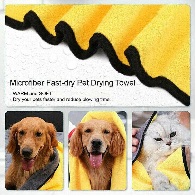 Ultra-Absorbent Microfiber Dog Towel for quick drying