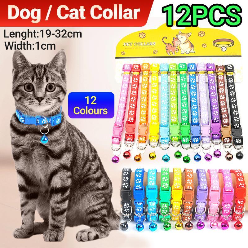 12 PCS Pet Whelping ID Collar With Bell