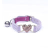 Designer Pet Collars For Dogs and Cats With Heart Crystal  6 Colours