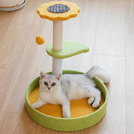 Cat Tree with Scratching Cat Post and Lounging Areas