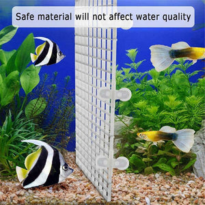 8Pcs Durable Fish Grid Dividers 30*15*0.6cm Black & White