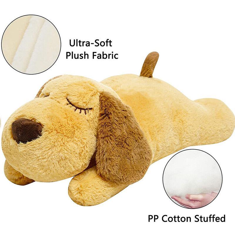 Plush Dog Toy with Heartbeat Simulation