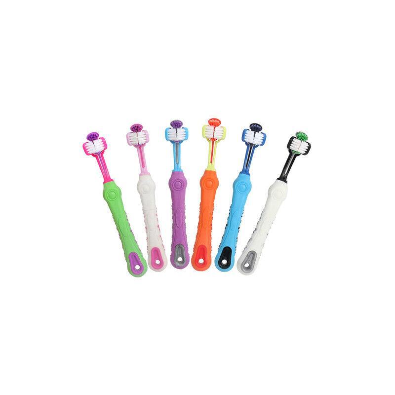 Three Sided Dog Toothbrush 5 Colours