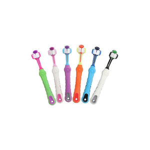 Three Sided Dog Toothbrush 5 Colours