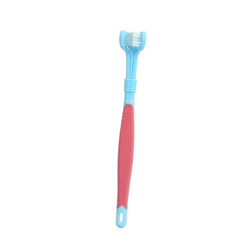 Three-Sided Cleaning Pet Toothbrush 5 Colours