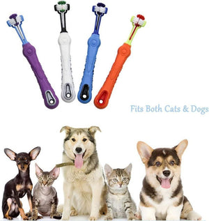 3-sided dog toothbrush