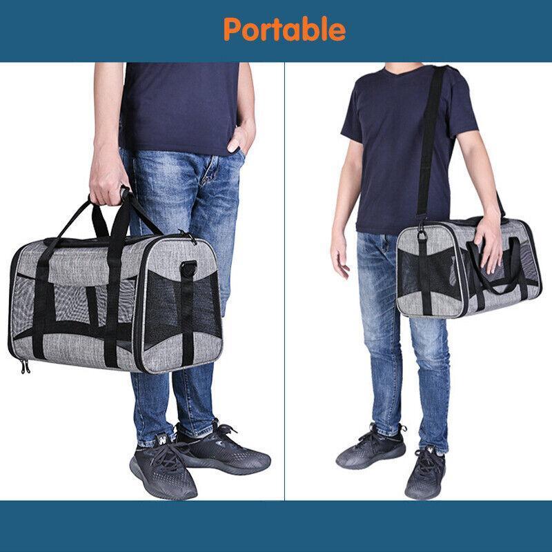 Convenient and Portable Foldable Pet Carrier for Comfortable Travel