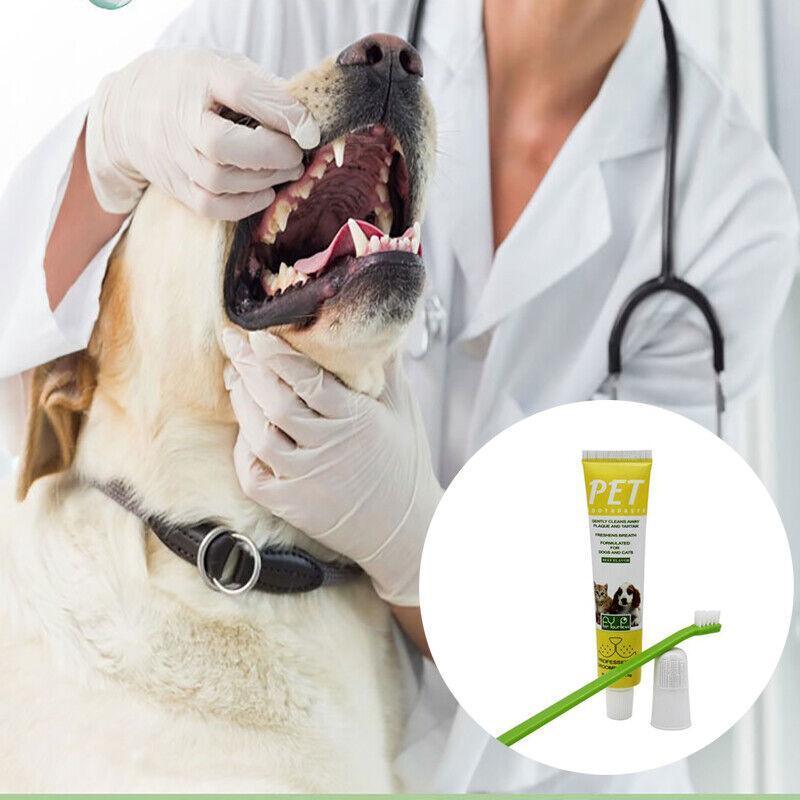 Pet Dog Toothbrush and Toothpaste Set for Effective Dental Care