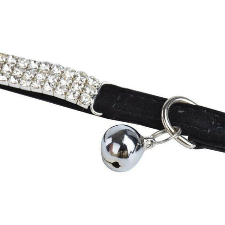 Designer Dog Collar - Suede Rhinestone Collar