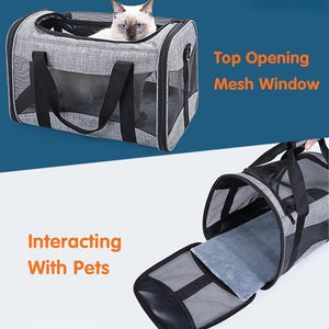 Convenient and Portable Foldable Pet Carrier for Comfortable Travel